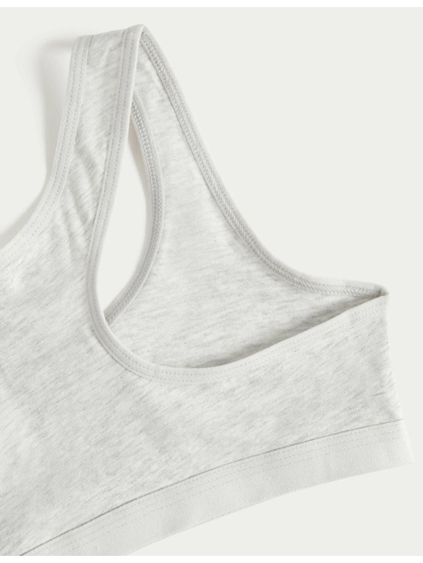 Marks & Spencer Magas pamutból készült rövidnadrág, 3 db (6-16 éves korig) Marks & Spencer szürke