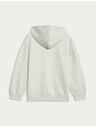 Marks & Spencer Kapucnis pulóver zipzárral és magas pamuttartalommal (6–16 év) Marks & Spencer szürke