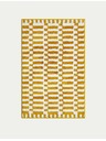 Marks & Spencer Gyorsan száradó fürdőszőnyeg pamut keverékből geometriai mintával Marks & Spencer sárga