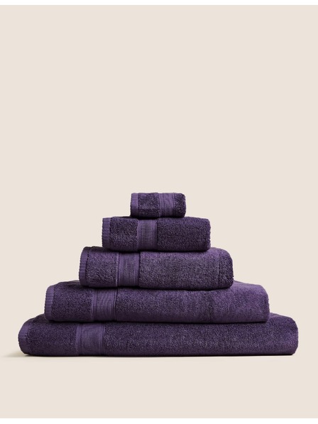 Marks & Spencer Extra puha antibakteriális törölköző 100% pamutból Marks & Spencer lila