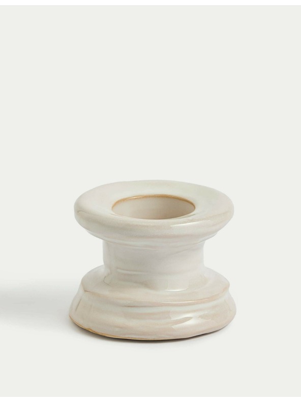 Marks & Spencer Marks & Spencer kerámia gyertya- és teamécses tartó fehér