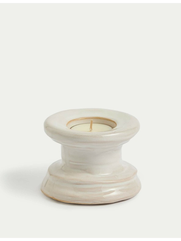 Marks & Spencer Marks & Spencer kerámia gyertya- és teamécses tartó fehér