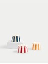 Marks & Spencer Marks & Spencer 3 darabos csíkos kerámia teamécses tartó többszínű