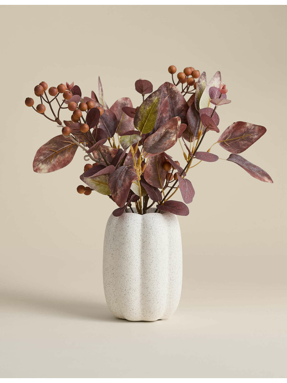 Marks & Spencer Marks & Spencer őszi dekoráció kerámia virágcserépben fehér