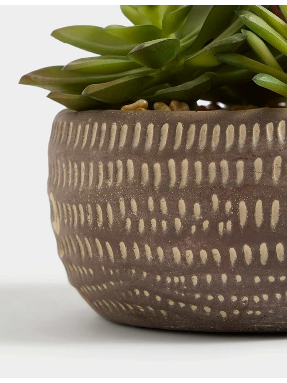 Marks & Spencer Marks & Spencer művirág szukkulens beton virágcserépben szürke