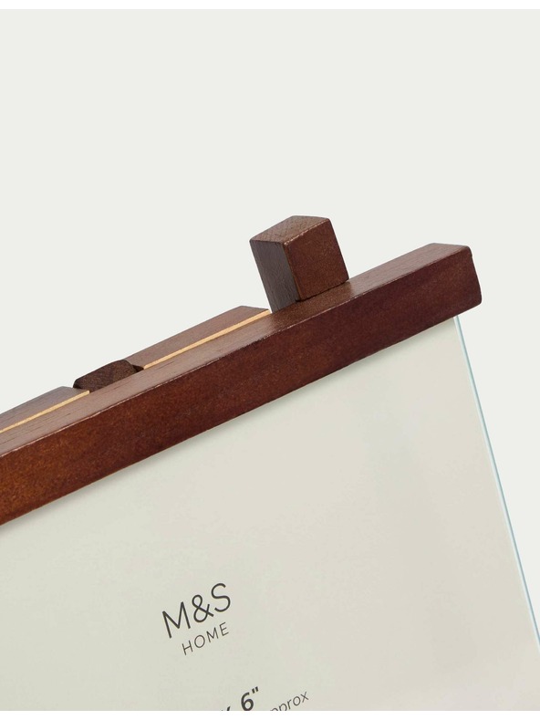 Marks & Spencer Marks & Spencer fa álló fényképkeret, 10 × 15 cm bézs