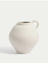 Marks & Spencer Marks & Spencer kis kerámia váza formázott füllel fehér
