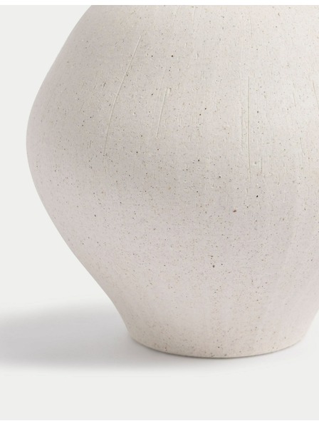 Marks & Spencer Marks & Spencer kis kerámia váza formázott füllel fehér