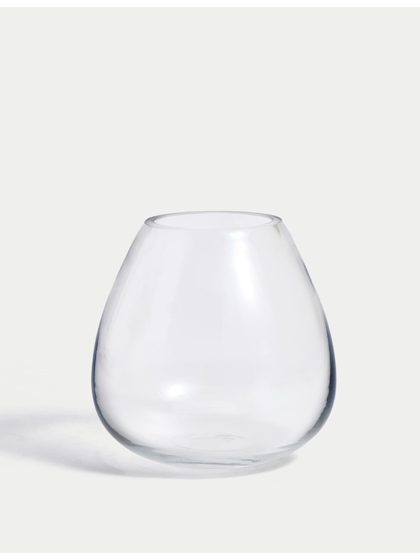 Marks & Spencer Kis üveg váza könny alakú Marks & Spencer bézs