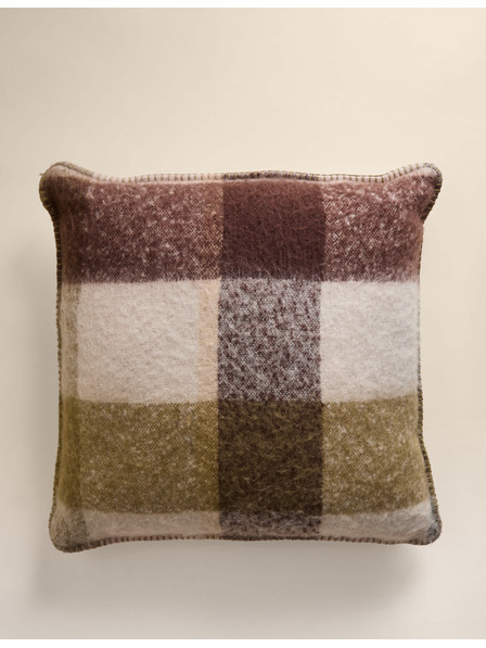 Marks & Spencer Marks & Spencer zöld kockás műmohair díszpárna