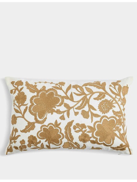Marks & Spencer Marks & Spencer arany virágos hímzésű lenvászon díszpárna