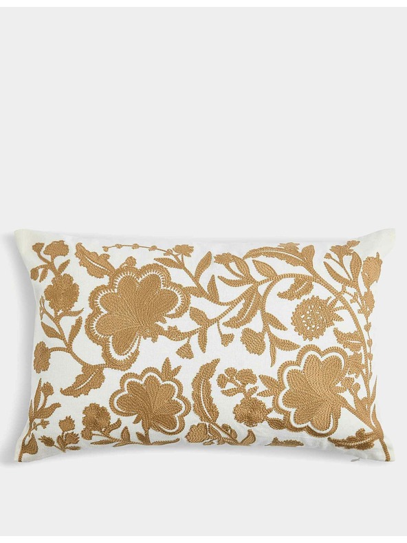 Marks & Spencer Marks & Spencer arany virágos hímzésű lenvászon díszpárna