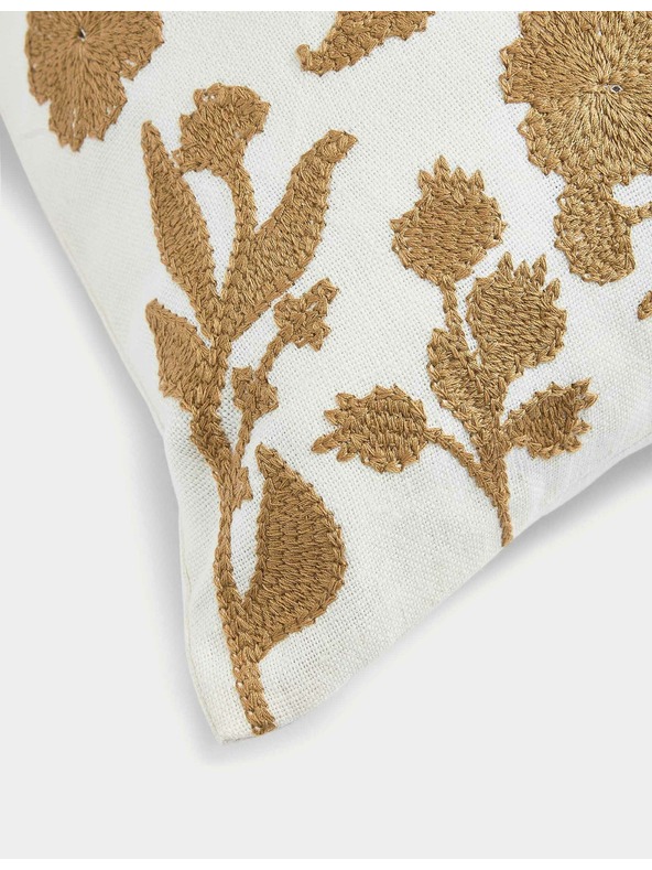Marks & Spencer Marks & Spencer arany virágos hímzésű lenvászon díszpárna