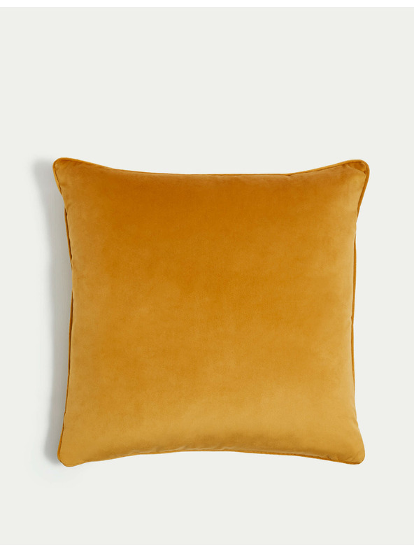 Marks & Spencer Bársony párnahuzat szegéllyel Marks & Spencer sárga