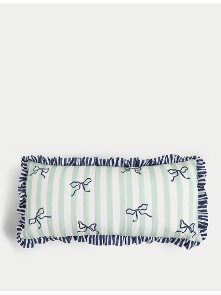 Marks & Spencer Csíkos párnahuzat magas pamuttartalommal Marks & Spencer zöld