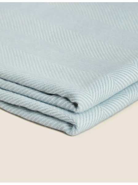 Marks & Spencer Halszálka mintás takaró Marks & Spencer kék