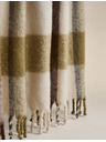 Marks & Spencer Kockás takaró műmohair anyagból Marks & Spencer zöld