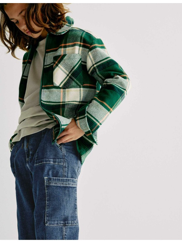 Marks & Spencer Melegítős farmernadrág magas pamuttartalommal (6–16 éves) Marks & Spencer sötétkék