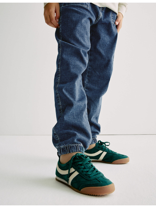 Marks & Spencer Melegítős farmernadrág magas pamuttartalommal (6–16 éves) Marks & Spencer sötétkék