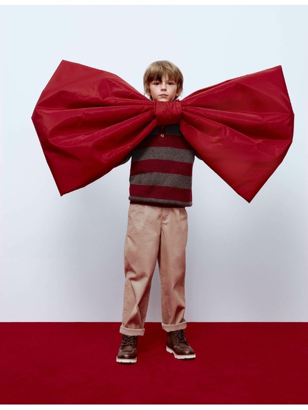 Marks & Spencer Hajtogatott chino nadrág magas pamuttartalommal (6-16 éves) Marks & Spencer bézs