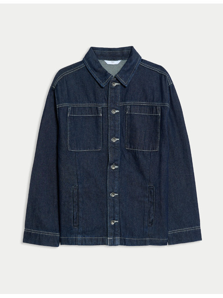 Marks & Spencer Farmer ing, tiszta pamutból (6–16 éves) Marks & Spencer sötétkék