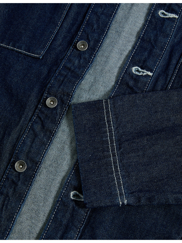 Marks & Spencer Farmer ing, tiszta pamutból (6–16 éves) Marks & Spencer sötétkék