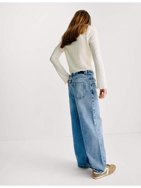 Marks & Spencer Széles szárú farmer (6-16 éves korig) Marks & Spencer tengerészkék