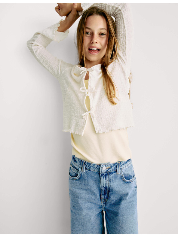 Marks & Spencer Széles szárú farmer (6-16 éves korig) Marks & Spencer tengerészkék