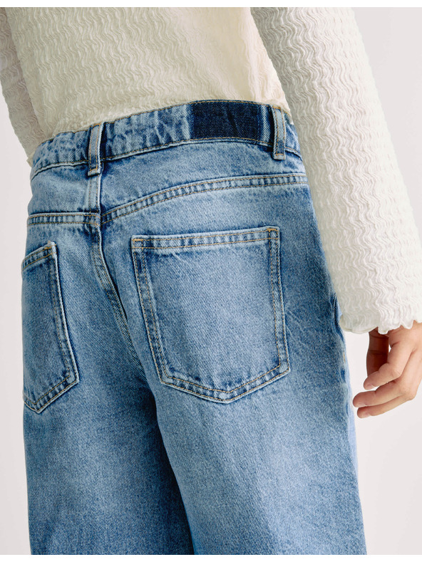 Marks & Spencer Széles szárú farmer (6-16 éves korig) Marks & Spencer tengerészkék