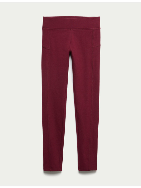 Marks & Spencer Leggings magas pamuttartalommal (6–16 éves) Marks & Spencer piros