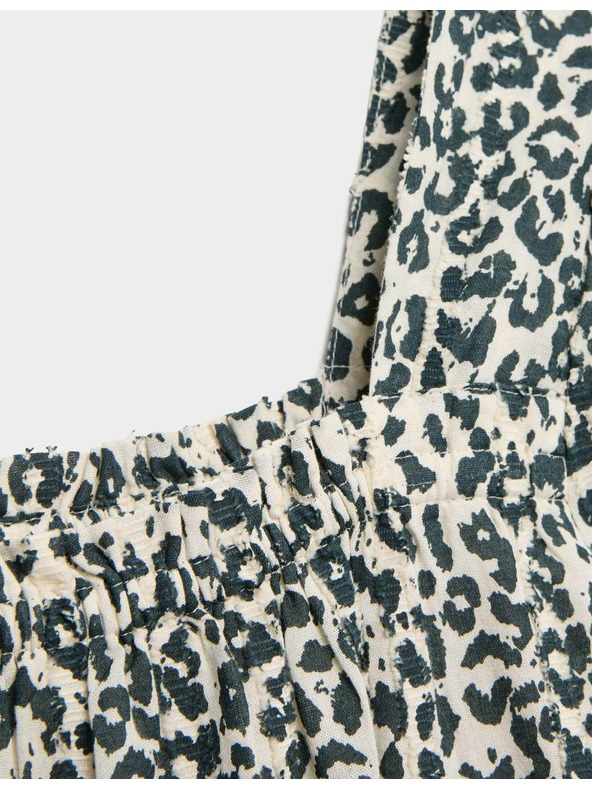 Marks & Spencer Marks & Spencer leopárd mintás tiszta pamut ruha (6-16 éves) barna