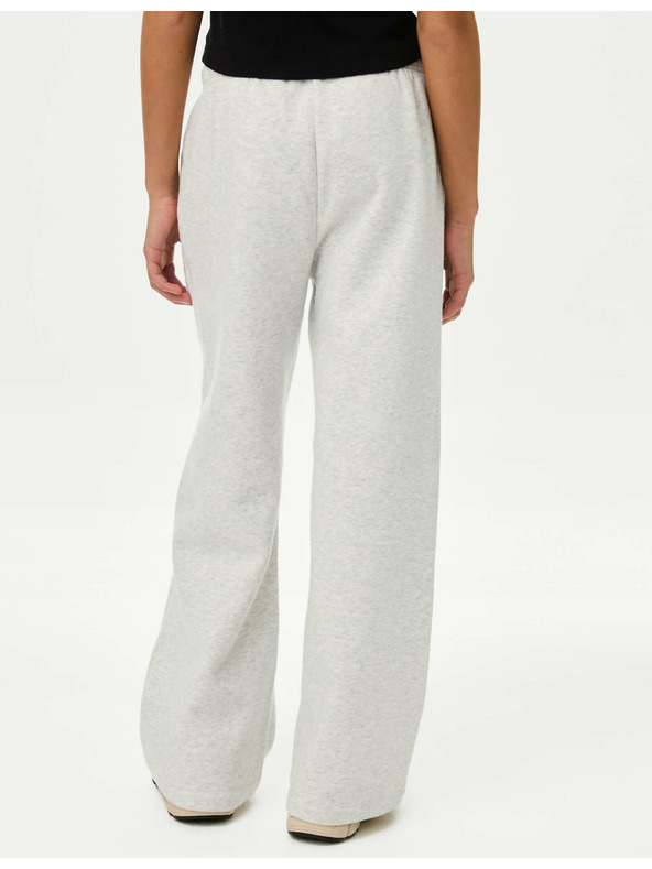 Marks & Spencer Marks & Spencer széles szárú melegítőnadrág magas pamuttartalommal (2-16 éves) szürke