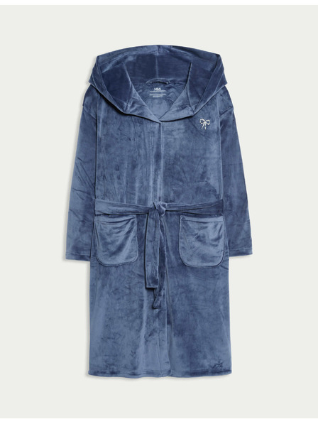 Marks & Spencer Marks & Spencer bársony kapucnis fürdőköpeny (6-16 éves) multicolor