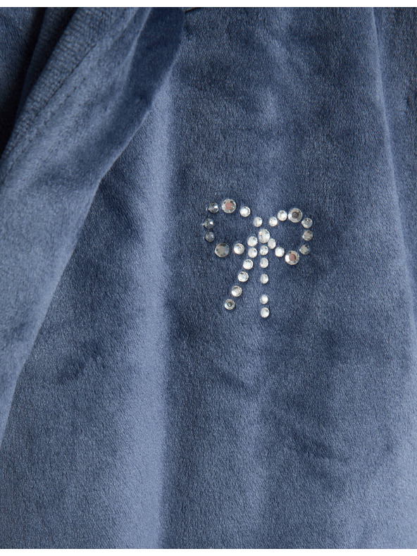 Marks & Spencer Marks & Spencer bársony kapucnis fürdőköpeny (6-16 éves) multicolor