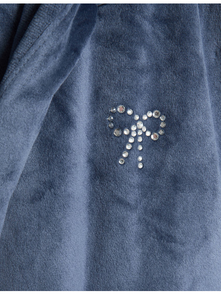 Marks & Spencer Marks & Spencer bársony kapucnis fürdőköpeny (6-16 éves) multicolor