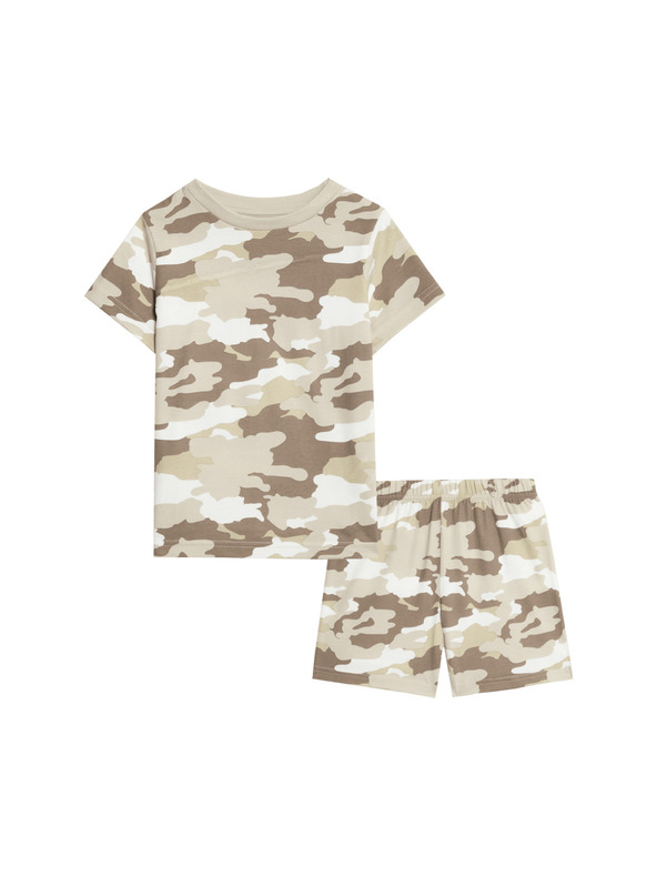 Marks & Spencer Marks & Spencer terep mintás pamut pizsama (1-16 éves) bézs