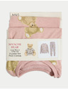 Marks & Spencer Marks & Spencer 100% pamut pizsama Spencer Bear™ motívummal (1–16 éves) barna