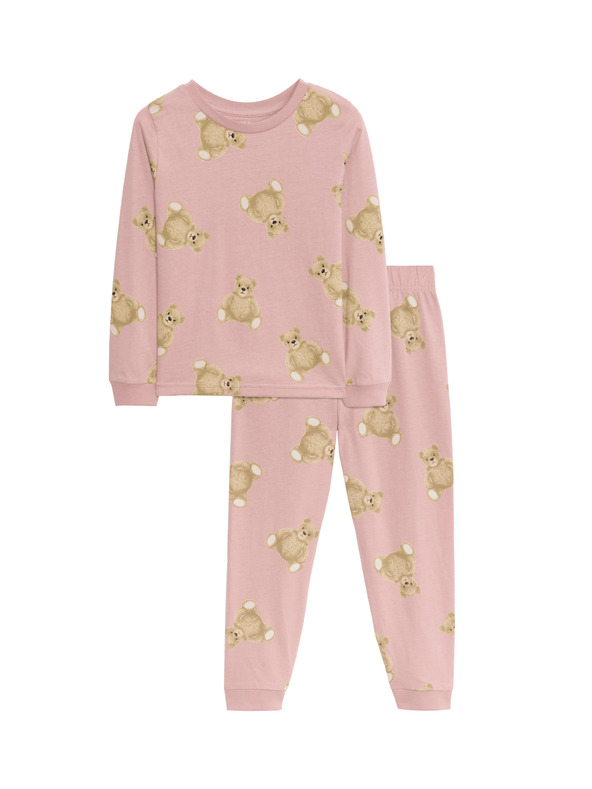 Marks & Spencer Marks & Spencer 100% pamut pizsama Spencer Bear™ motívummal (1–16 éves) barna