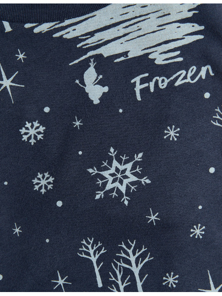 Marks & Spencer Marks & Spencer Disney Jégvarázs™ 100% pamut pizsama (2–8 éves) tengerészkék