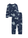 Marks & Spencer Marks & Spencer Disney Jégvarázs™ 100% pamut pizsama (2–8 éves) tengerészkék