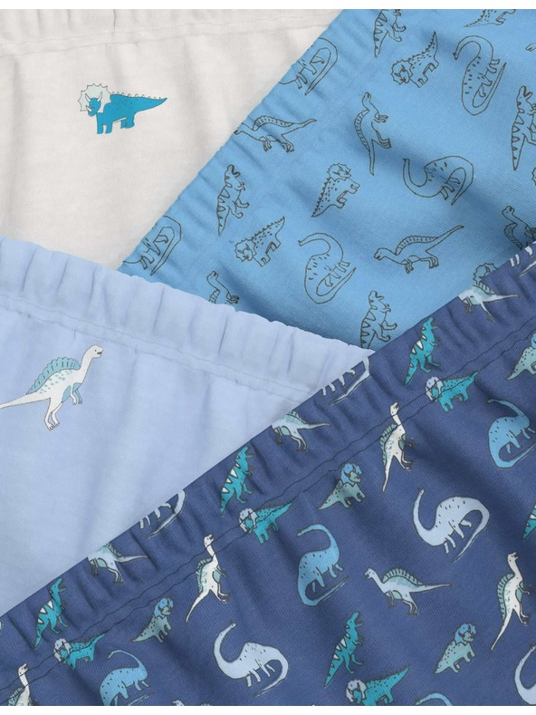 Marks & Spencer Dinoszaurusz mintás pamut alsónadrág, 7 db egy csomagban (2-8 éves) Marks & Spencer multicolor