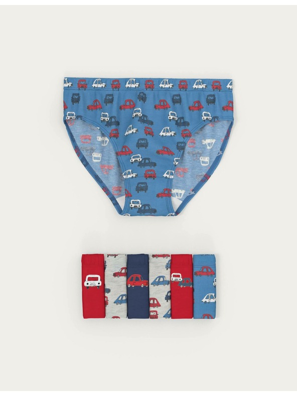 Marks & Spencer Autós mintás pamut alsónadrág, 7 db egy csomagban (2-8 éves) Marks & Spencer multicolor