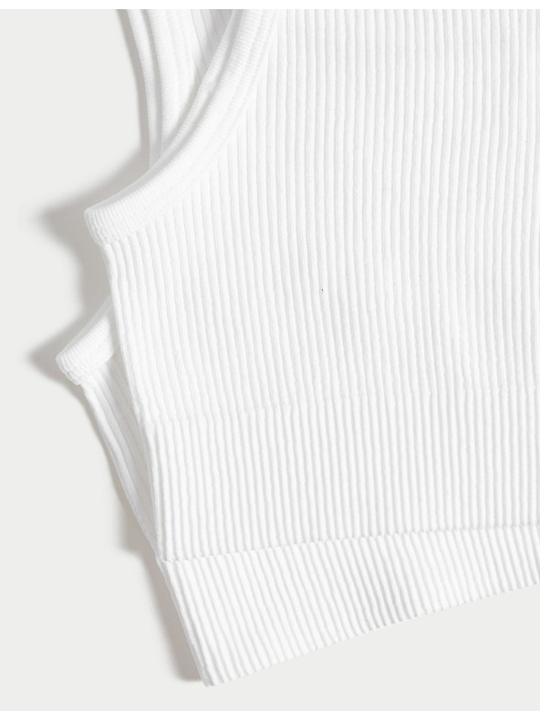 Marks & Spencer Bordázott, kerek nyakú rövid felsők (6-16 éves), 2 db Marks & Spencer fehér