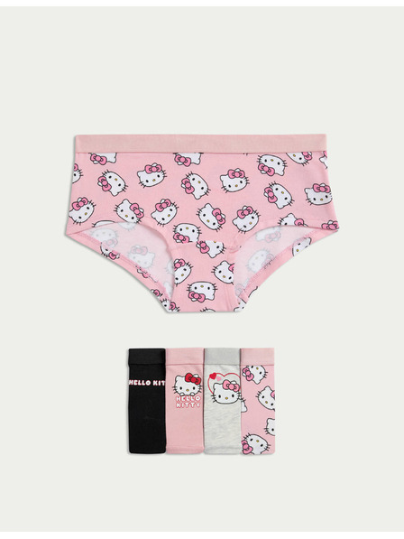 Marks & Spencer Hello Kitty™ rövidnadrág magas pamuttartalommal, 5 db (5-16 éves) Marks & Spencer multicolor