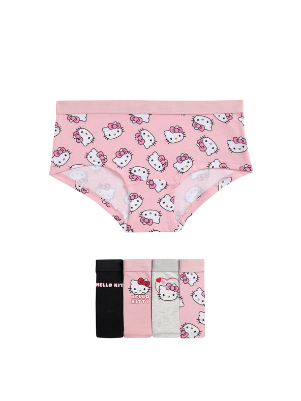 Marks & Spencer Hello Kitty™ rövidnadrág magas pamuttartalommal, 5 db (5-16 éves) Marks & Spencer multicolor