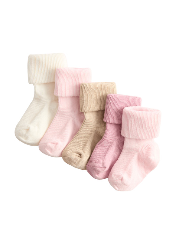 Marks & Spencer Bordázott gyerekzokni magas pamuttartalommal (0-2 éves), 5 pár egy csomagban Marks & Spencer multicolor