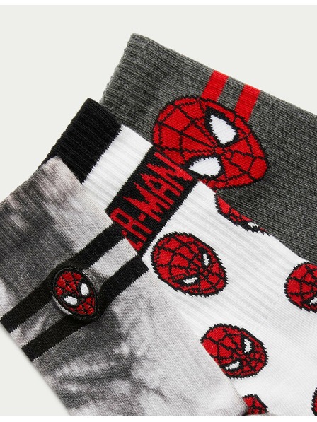 Marks & Spencer Spider-Man™ zoknik, 3 páros (6 kicsi – 7 nagy) Marks & Spencer többszínű