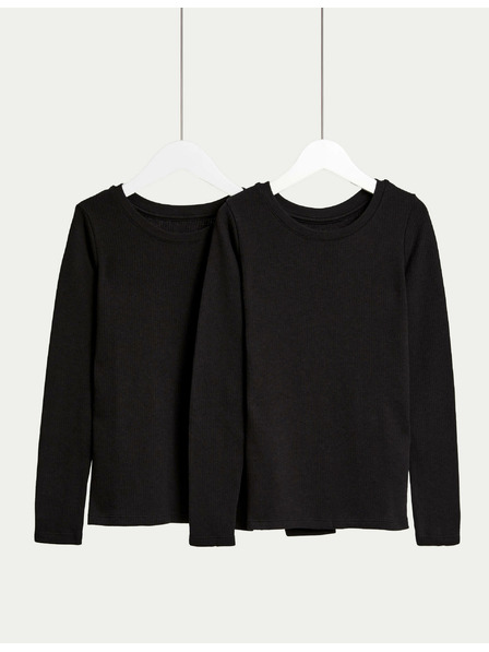 Marks & Spencer 2 darabos Heatgen™ technológiás termo felső (2-14 éves) Marks & Spencer fekete