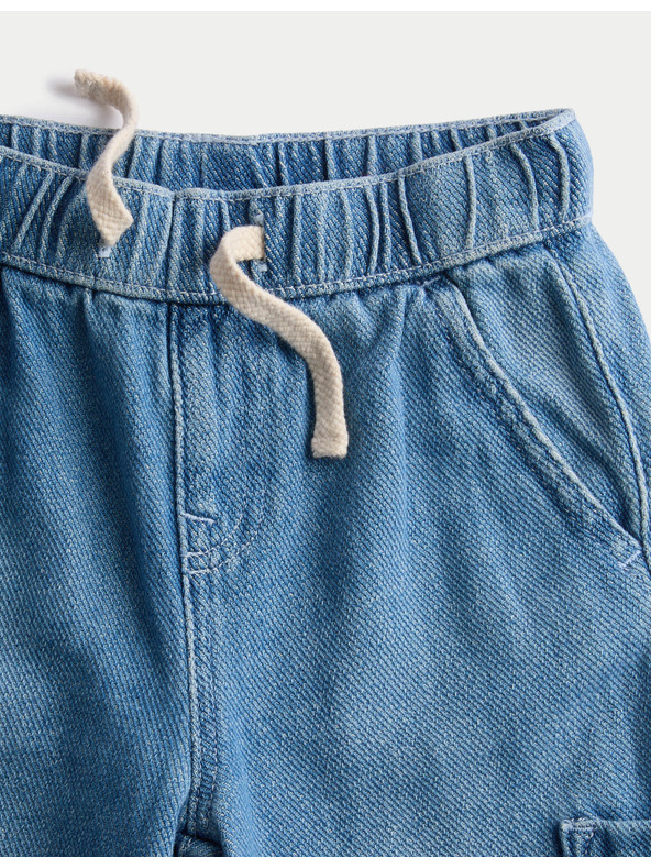 Marks & Spencer Laza szabású cargo farmer (2-8 éves) Marks & Spencer sötétkék