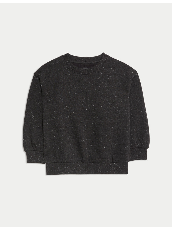 Marks & Spencer Magasabb pamuttartalmú szövött pulóver (2-8 éves) Marks & Spencer szürke